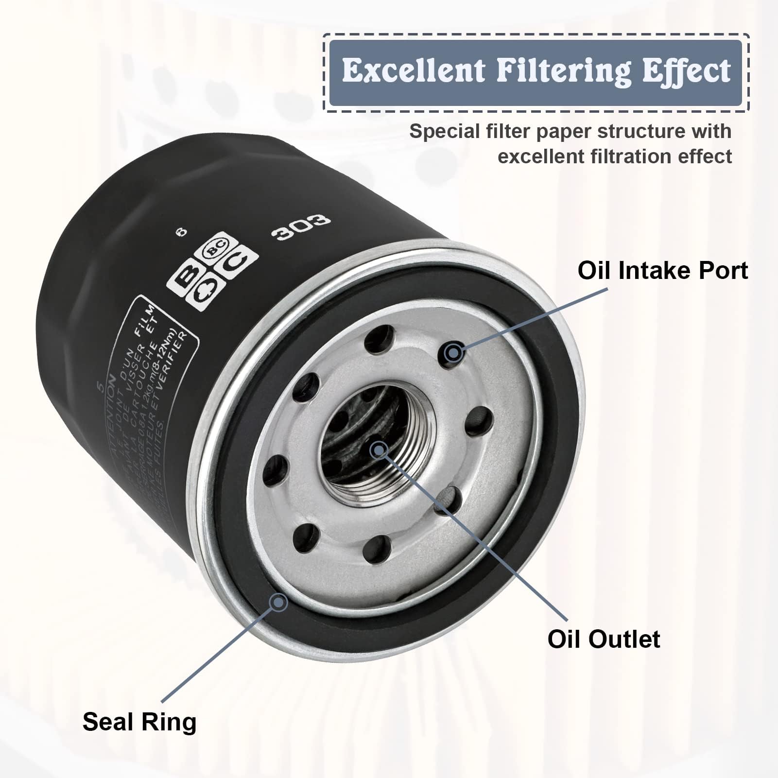 16097-0008 Oil Filter for 2023 Kawasaki ER400 Z400 Ninja 400 650